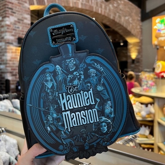 Haunted Mansion Glow In The Dark Loungefly Backpack - Picture 6 of 12